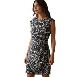MADMAZELL BLACK & WHITE DRESS SZ.S EUC.